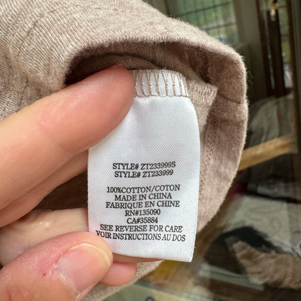 Z Supply Heathered Short Sleeve Tee - Light Brown - Picture 3 of 5